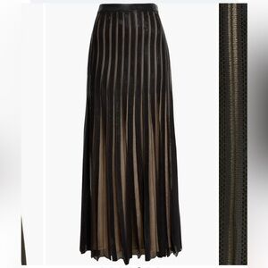 St. John Collection Sequin Pleated Knit Skirt